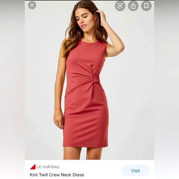 open lace back dress One-Shoulder Midi Sheath Dress - Rosettes, Red main image 0